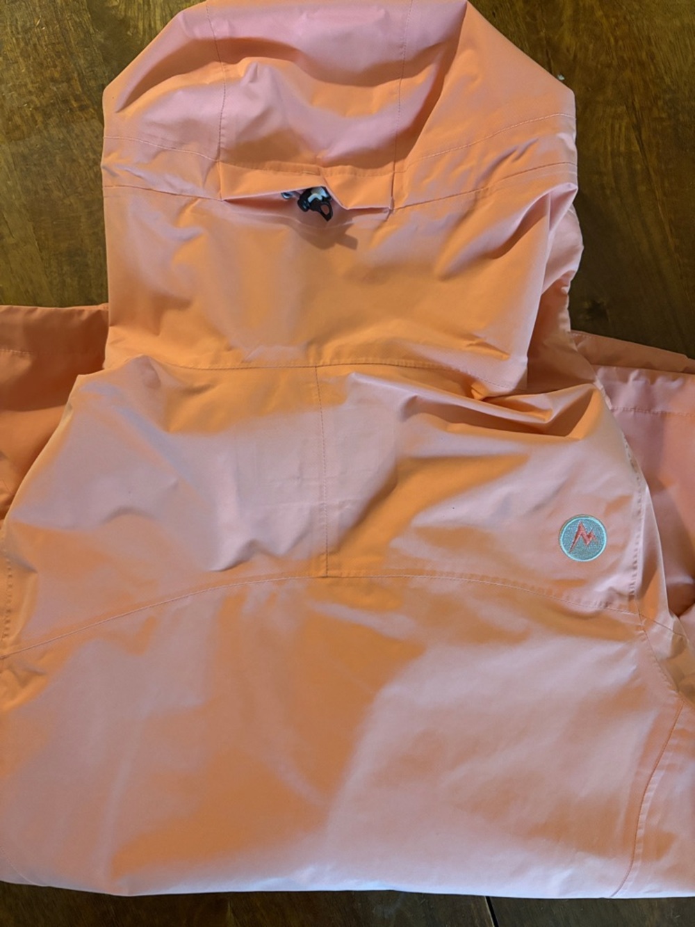 Marmot Coral-Peach Hooded Shell Jacket - Picture 4 of 4